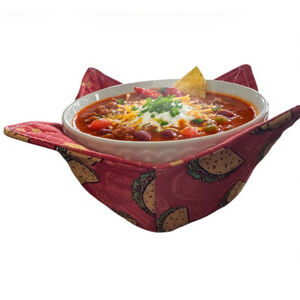 Handmade bowl cozy for hot or cold food